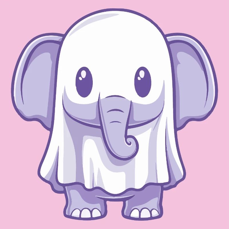 Elefant Halloween Geist