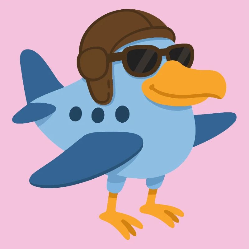 Ein Supervogelflugzeug