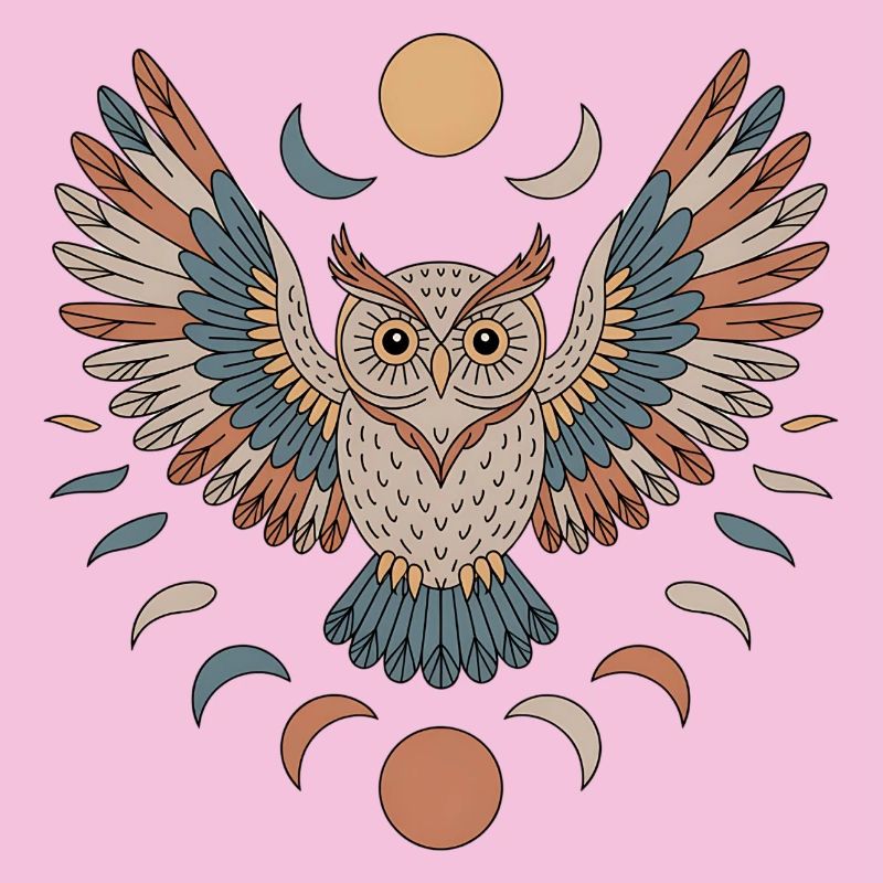 Boho Eule