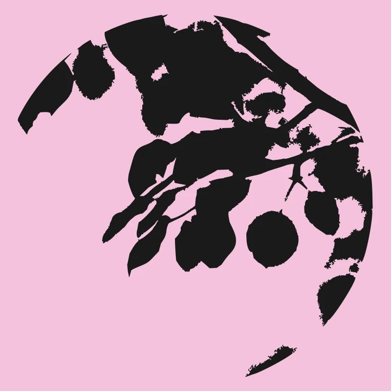Eucalyptus Circular Silhouette