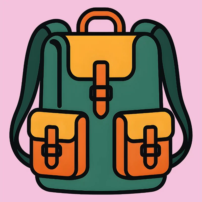 Colorful backpack