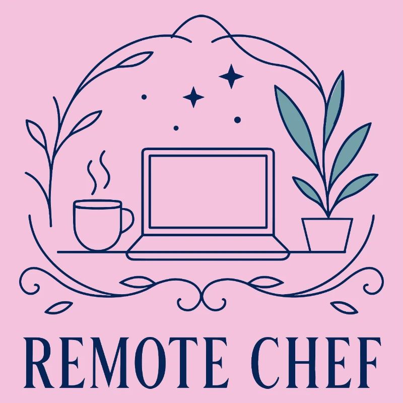 Motif d’ordinateur portable Remote Chef