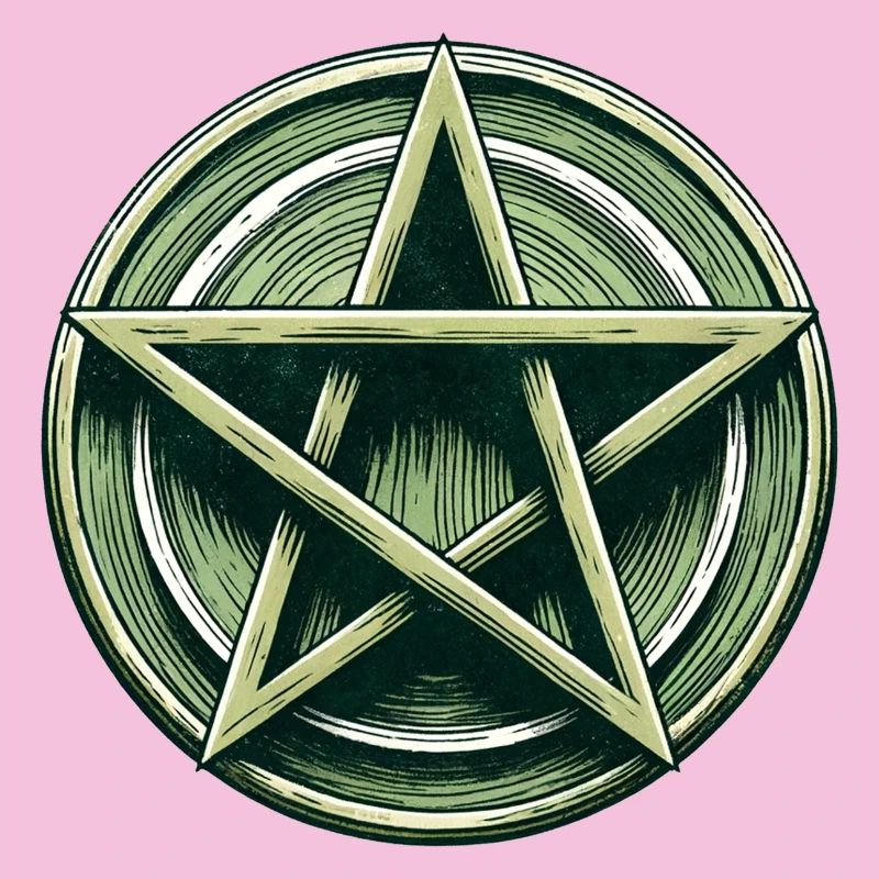 Emerald Pentagram Crest