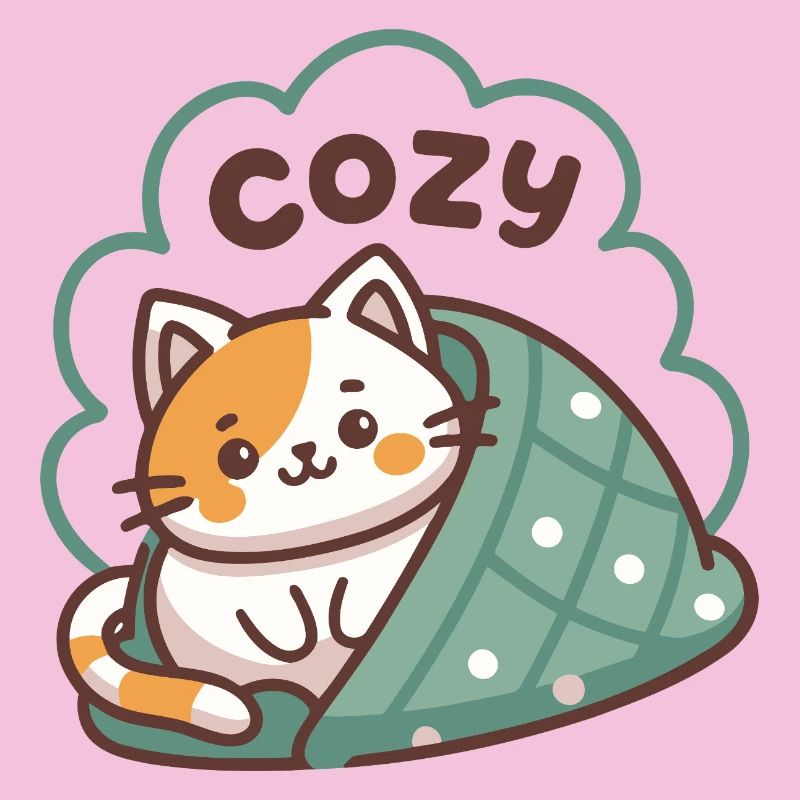 Chat Cozy sous Couette