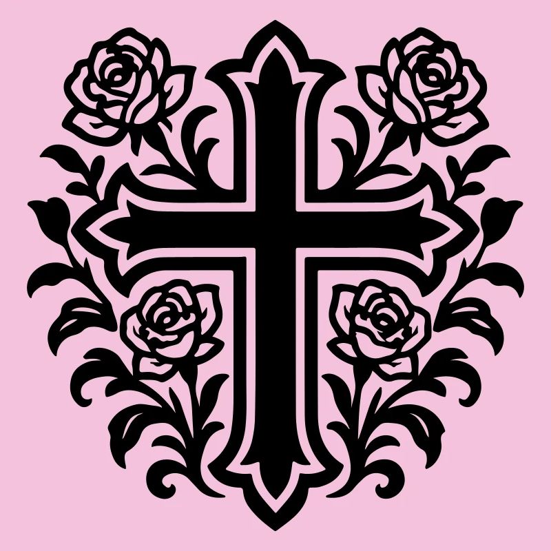 Cross Symbol Roses