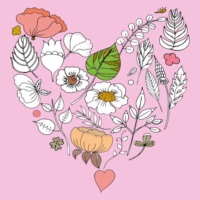 Florales Herz