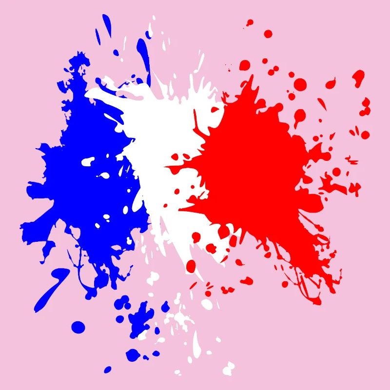 Éclaboussure du drapeau français