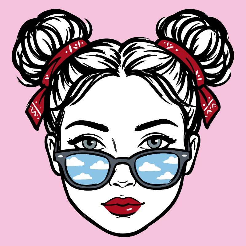 Fille à lunettes Cloud Reflex Pop Art