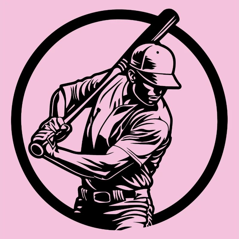 Baseball Man Silhouette