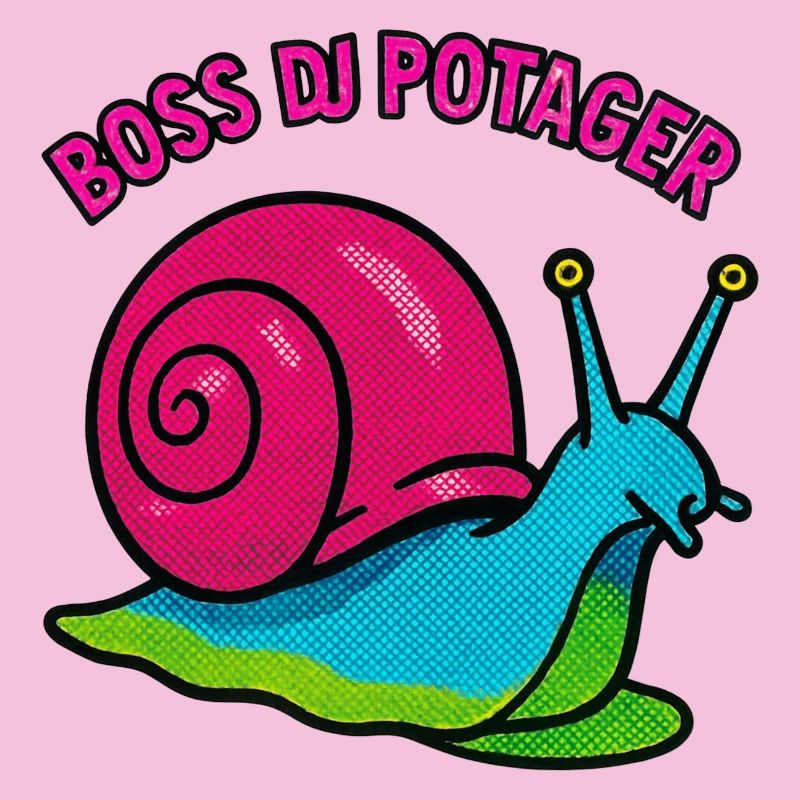 Escargot Chef du Potager - Retro Comic
