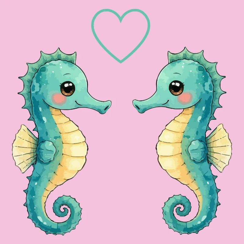 Two Seahorse Pair