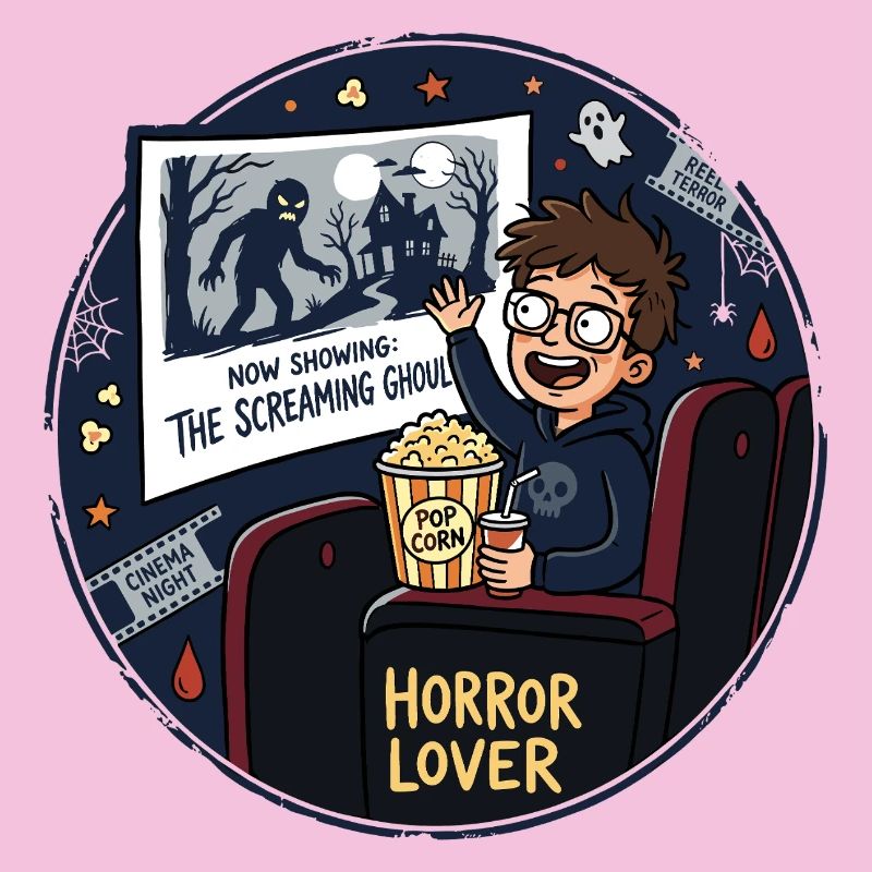 Horror Lover Cinema Night Design