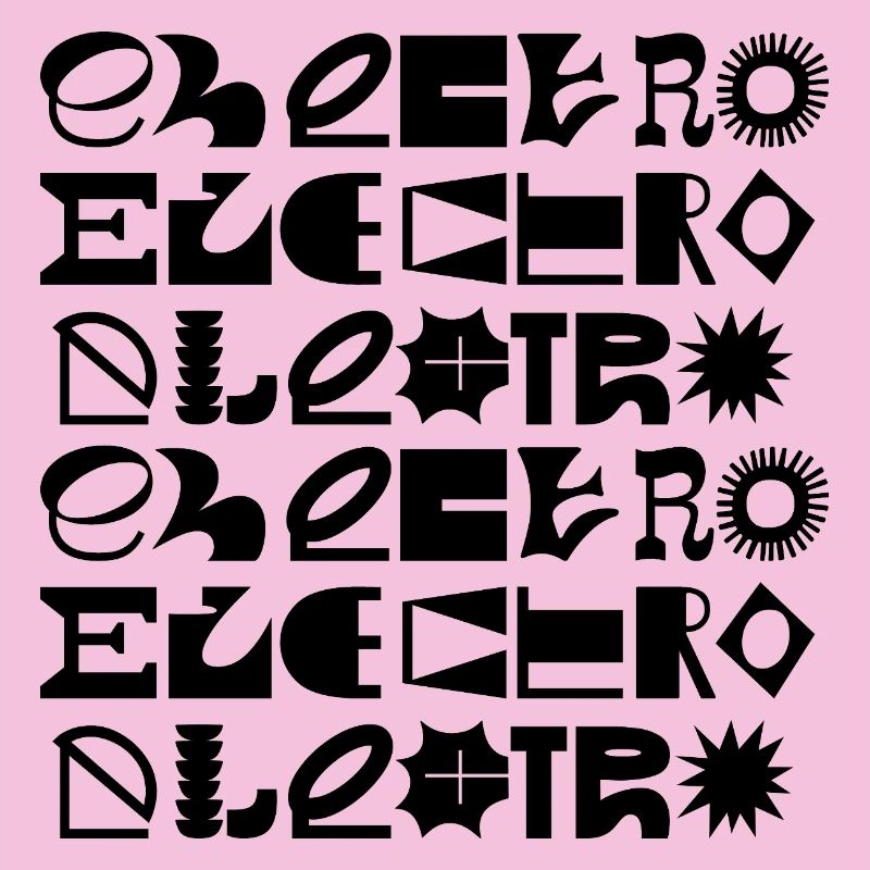 Conception de logo typographique de musique électro