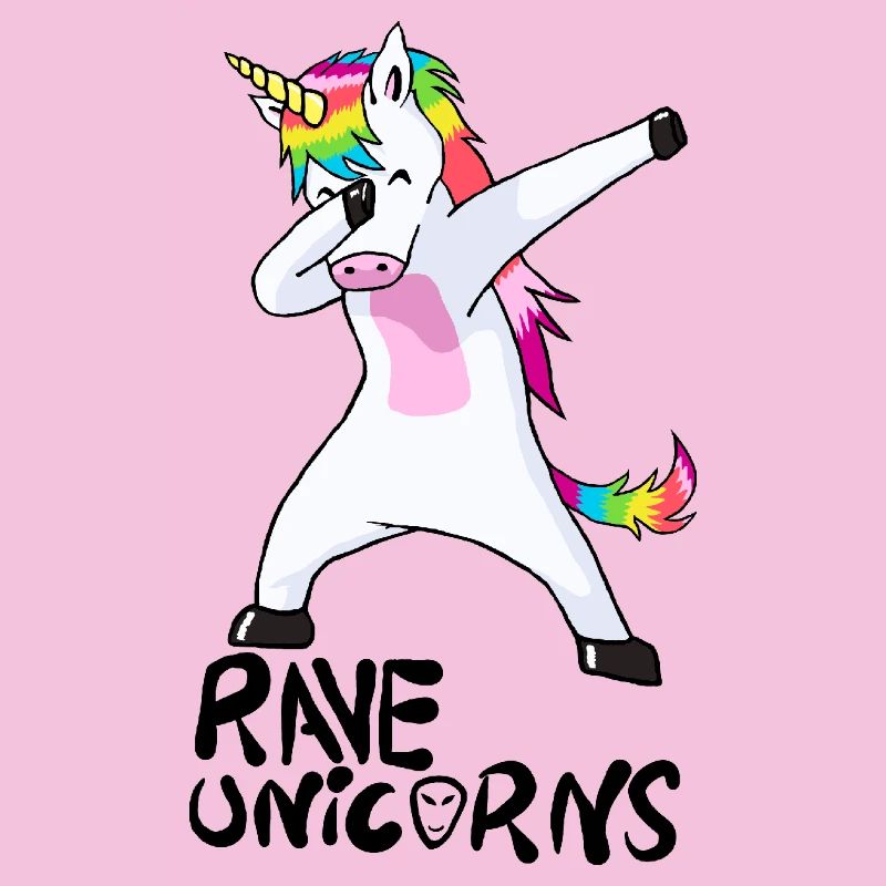 Logo Rave Unicorns Black Text