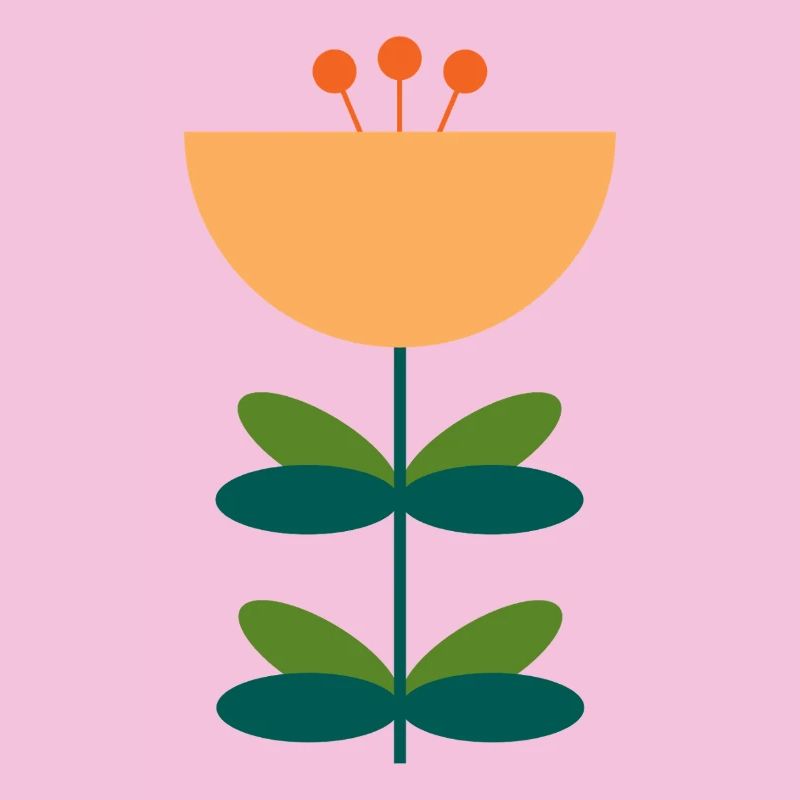 Conception d’illustration de fleur abstraite