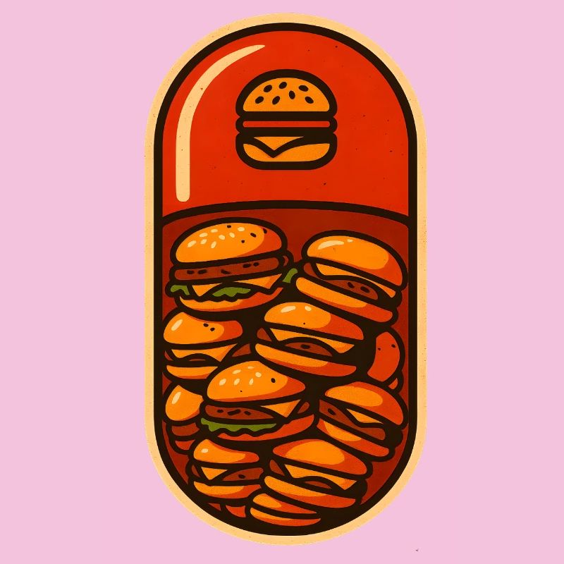 Lustiges Hamburger Stack Lover Design