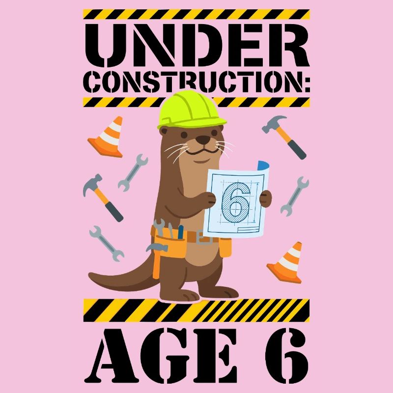 Under Construction 6th Birthday Otter