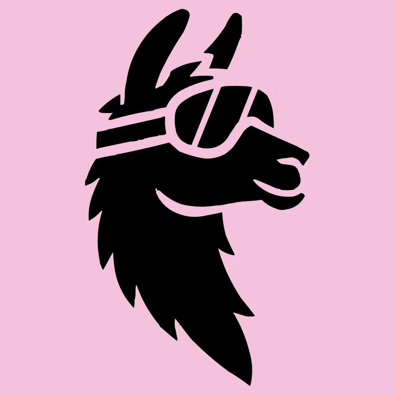 Lama mit Skibrille
