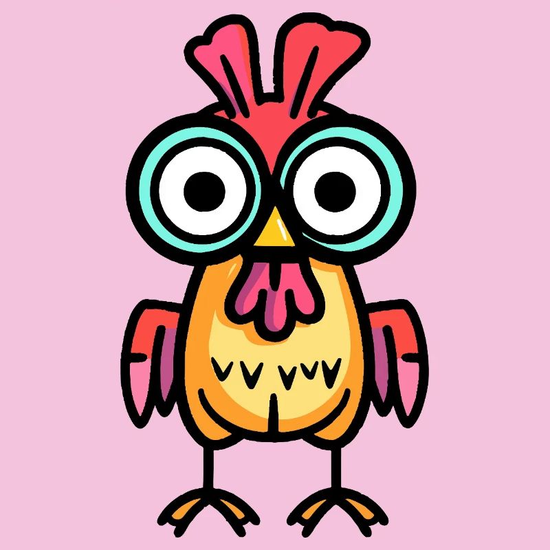 Chicken Halloween Comic Funny