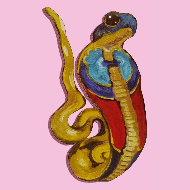 Art du serpent coloré - Wadjet Égypte ancienne