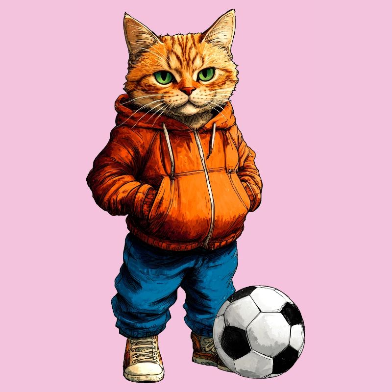 Fussballer Katze