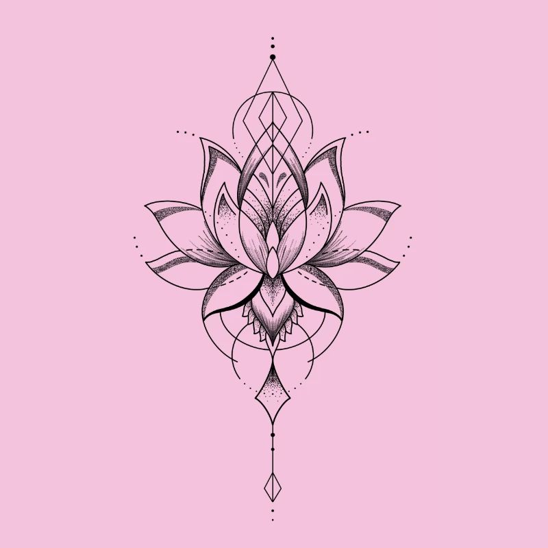 Dekorative Lotusblüte