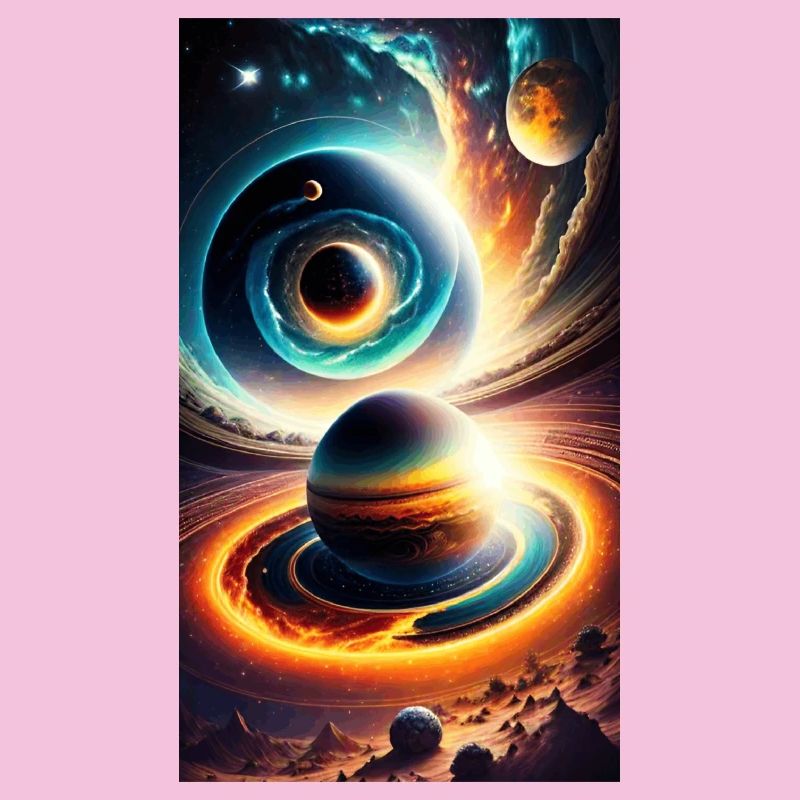 Univers avec planète