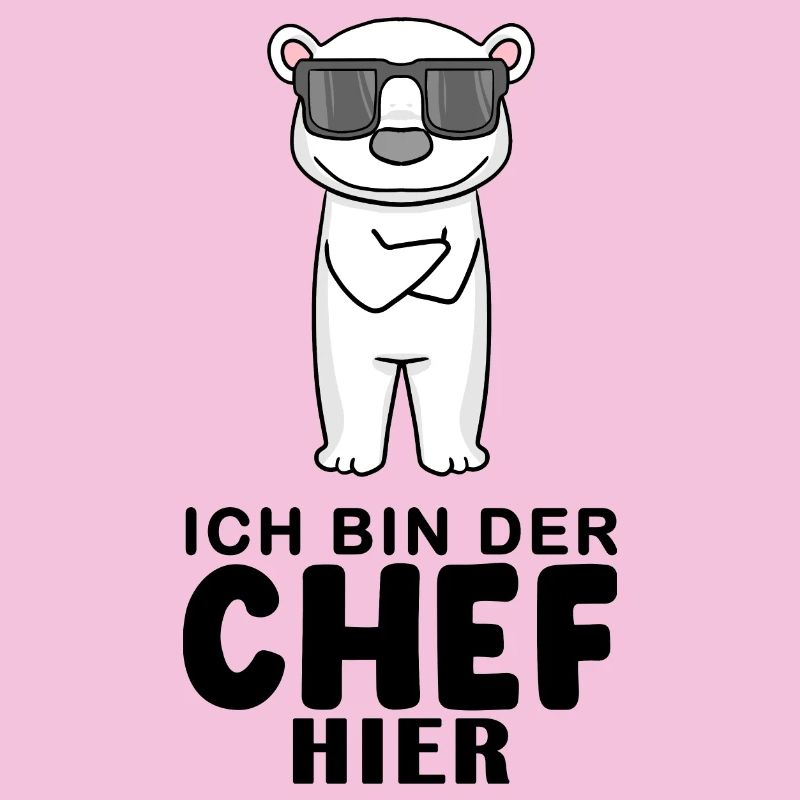 Chef Spruch mit Eisbär Motiv