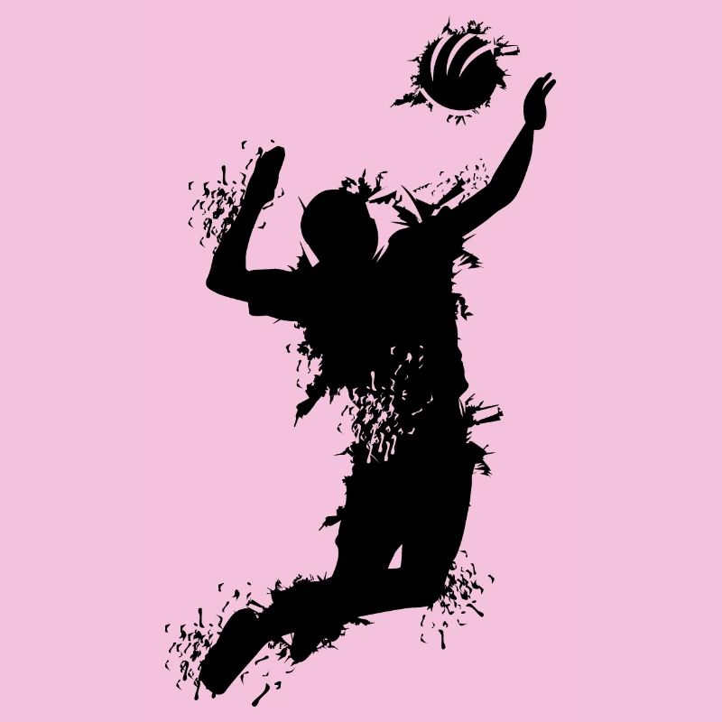 Volleyball Attack Explosion Player Team