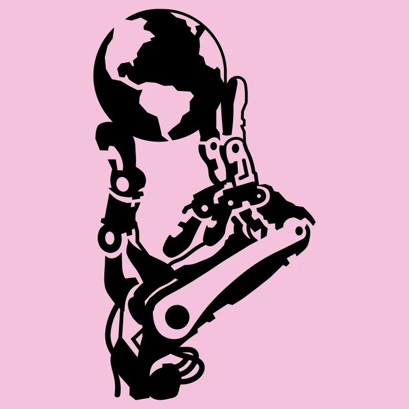 Globe dans la main robotisée
