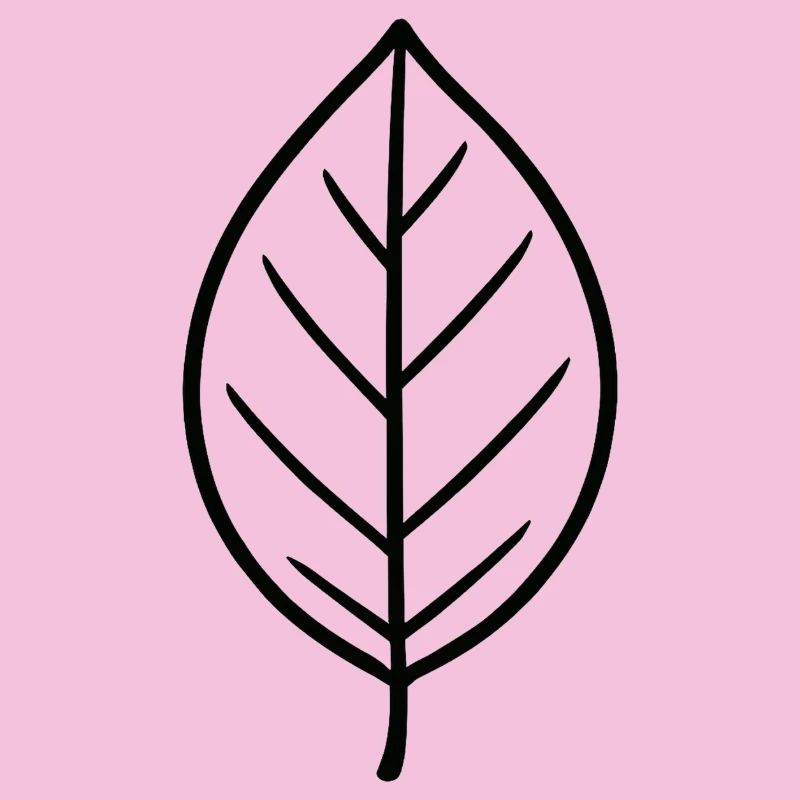 Leaf Minimalist Outline Design