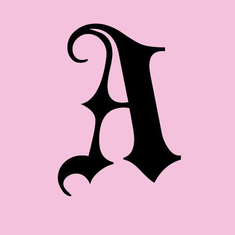 Verziertes Gothic Ein Monogramm