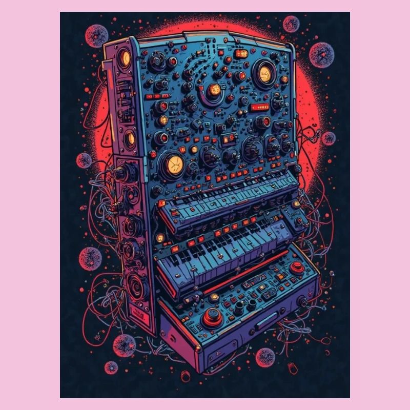 Futuristic electronic music device