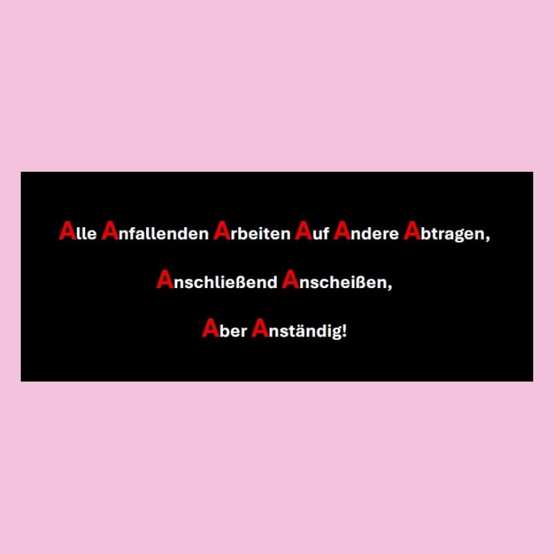 10 A's der Arbeit
