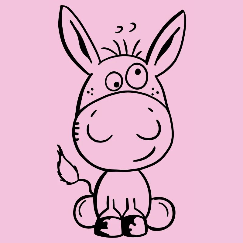 Eselchen Comic Tier - Tiere - Esel