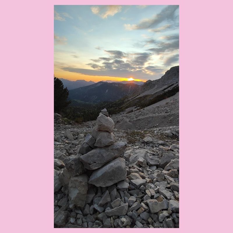 Sunset in the mountains