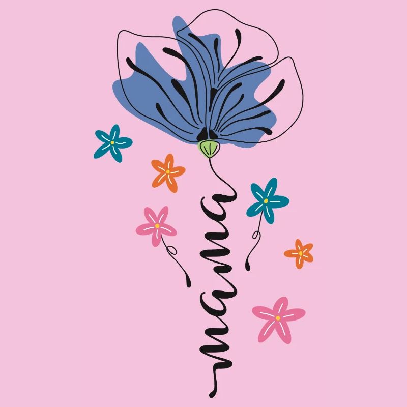 Maman – Conception 🌸💙 de fleurs