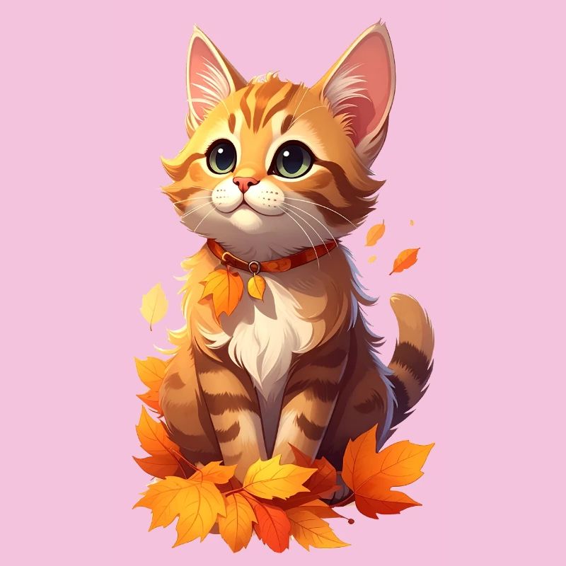 Chat en automne