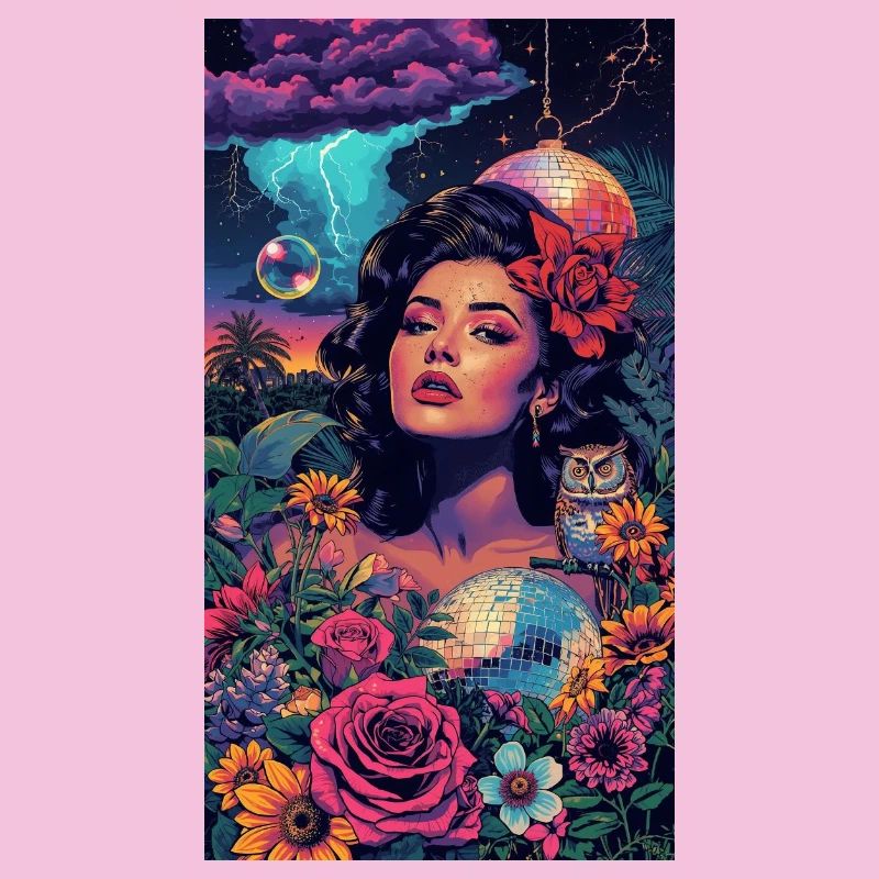Neon-Blumensirene
