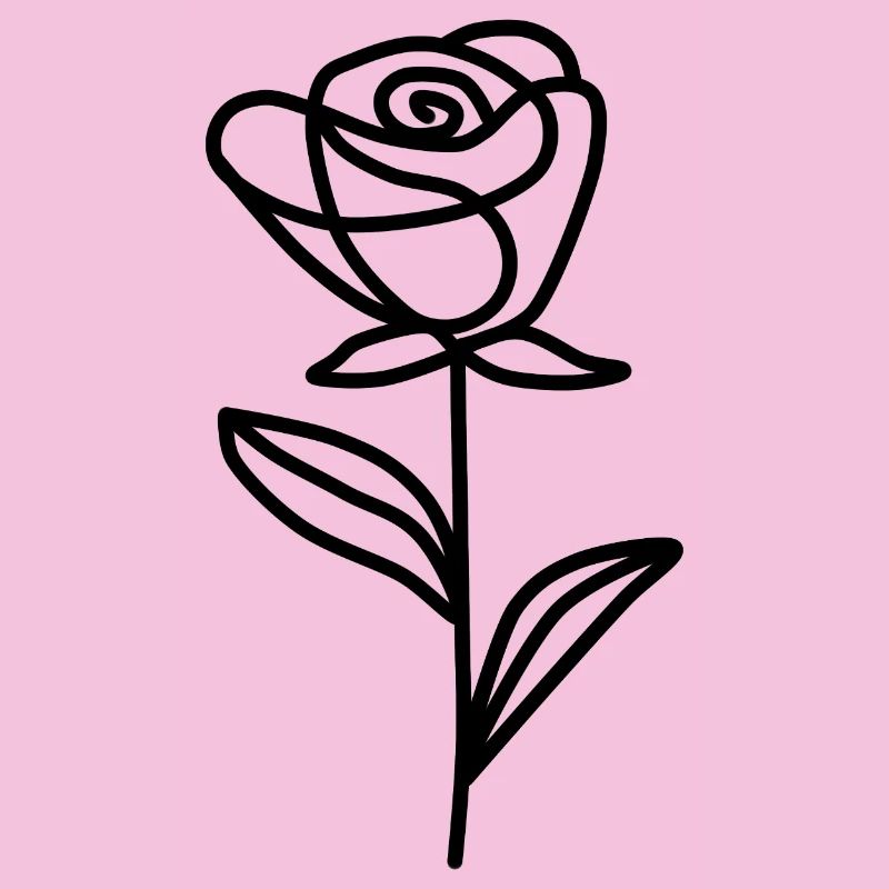 Minimalist Rose