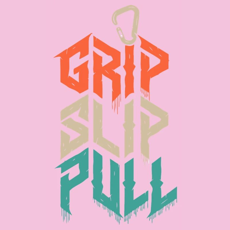 Grip Slip Pull Climbing Grunge