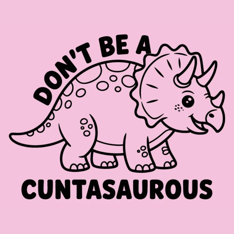 Bunter Dinosaurier mit positiven Gedanken