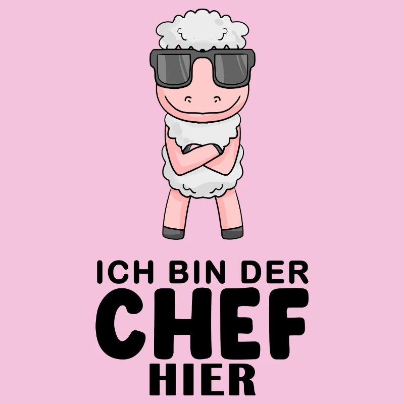Chef Spruch Anführer Schaf Motiv