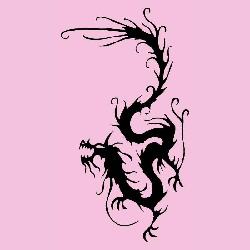 Schwarzer Rauchdrache