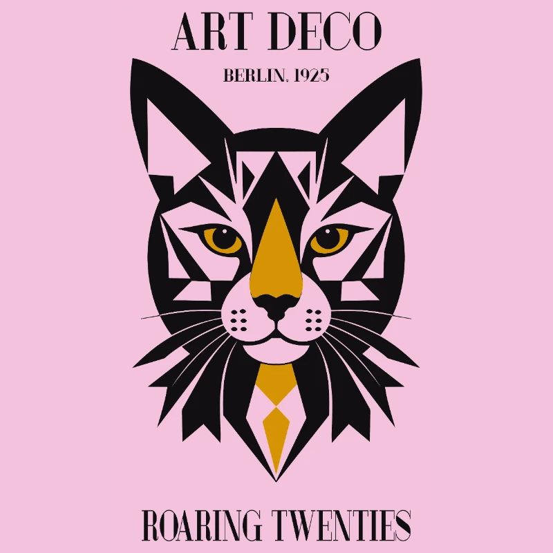 Cat Art Deco
