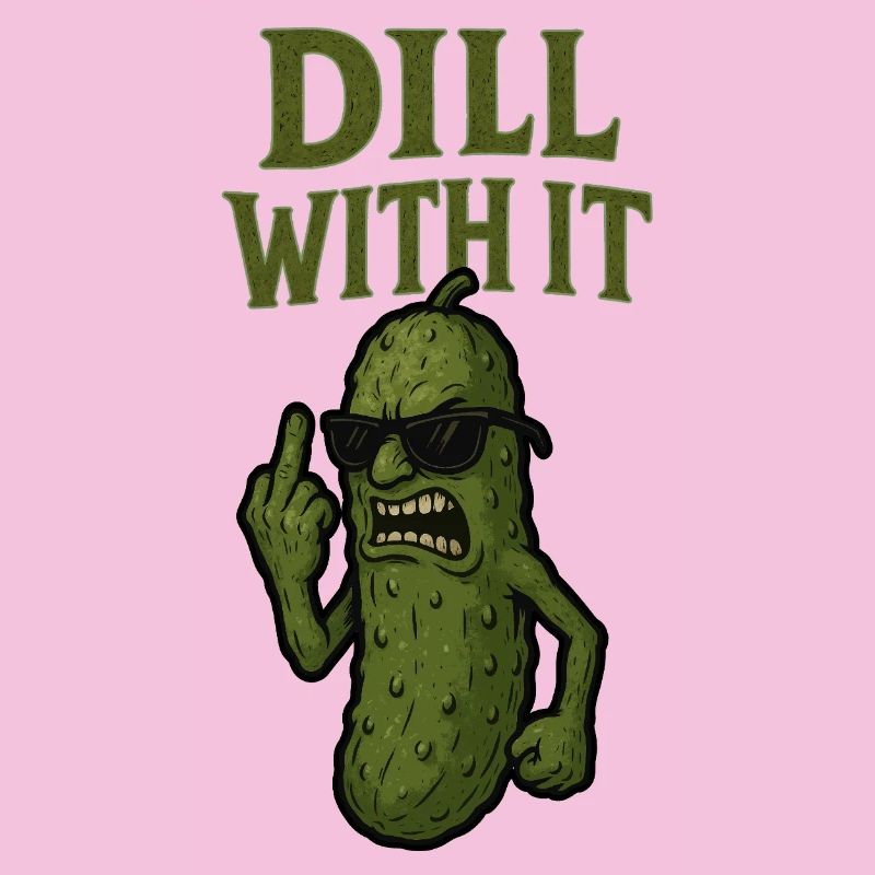 Aneth avec son illustration de cornichon drôle
