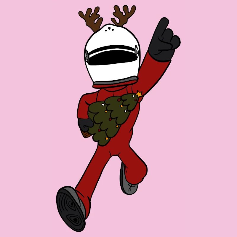 Rennfahrer Weihnachten 