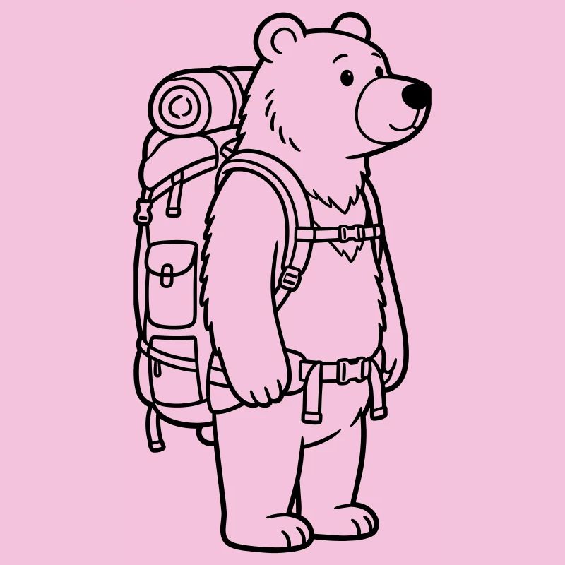 Hiking Bear