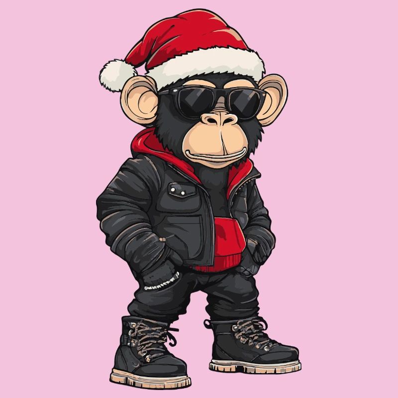 Monkey Christmas Winter