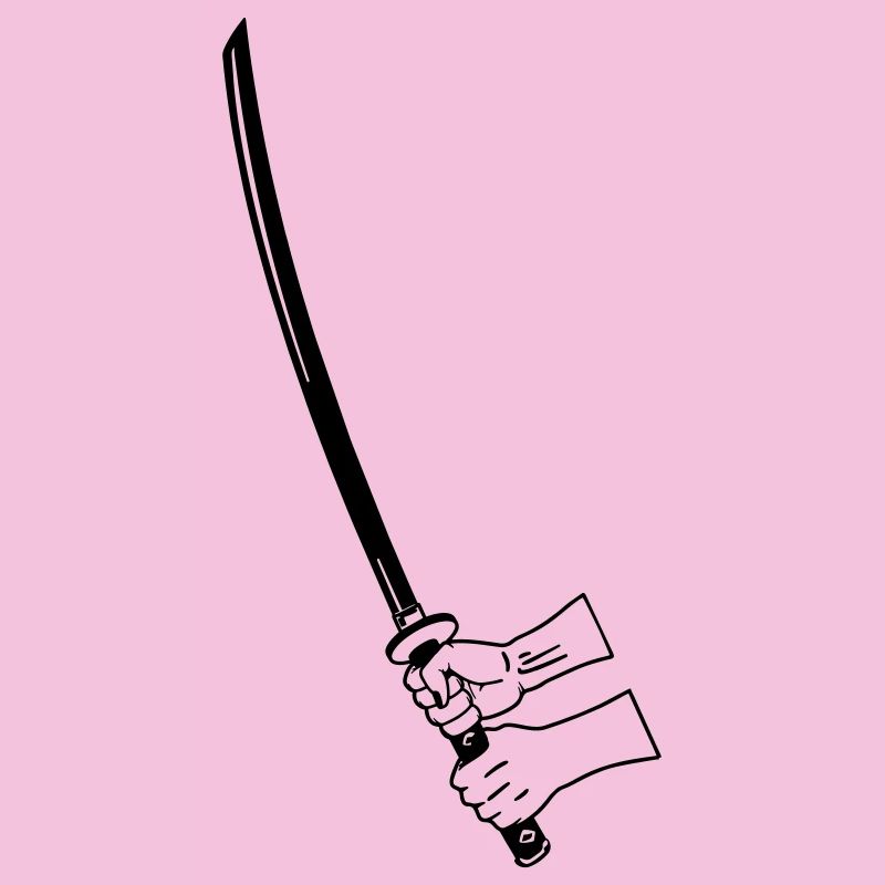Samurai Busihdo katana with two hands